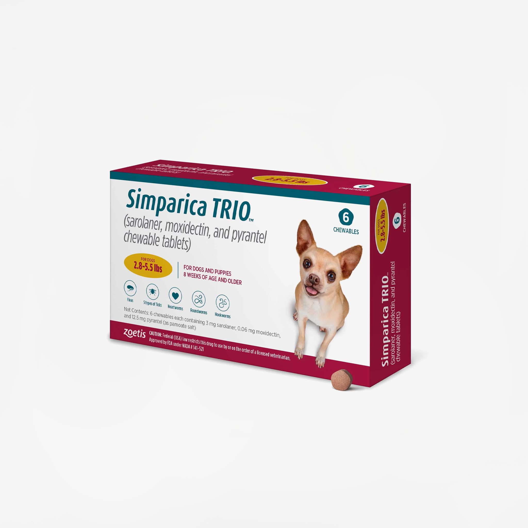 Simparica Trio – 6 months (Rx)